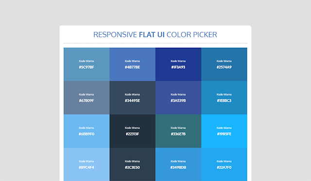 Membuat Responsive Flat UI Color Picker