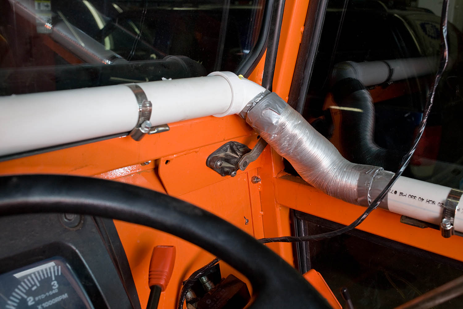 Life on Highway 9 Building a tractor cab.