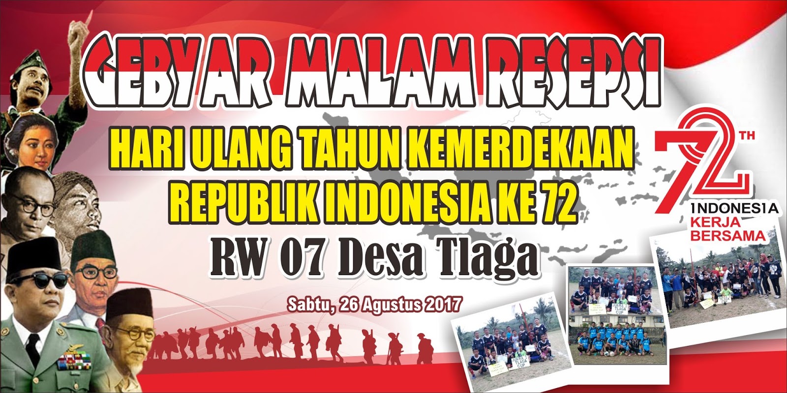 51+ Konsep Desain Banner Hut Ri