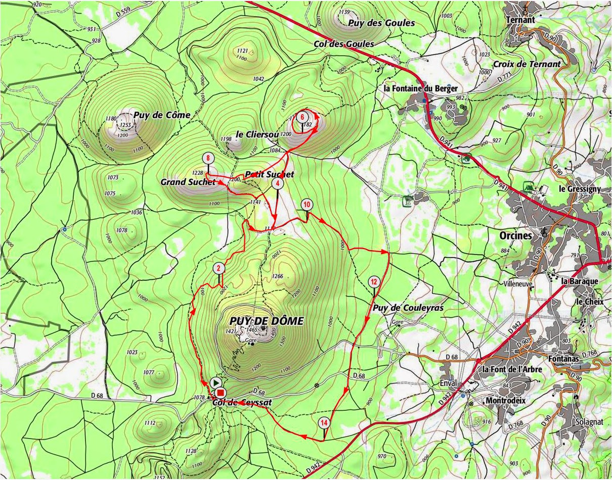rando sac au dos - par Bleausard 77: Auvergne - Tour du Puy de Dôme