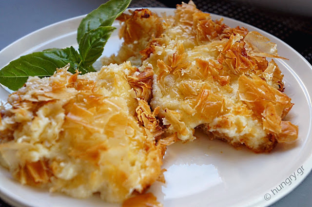 Easy Savory Cheese Pie-Patsavouropita