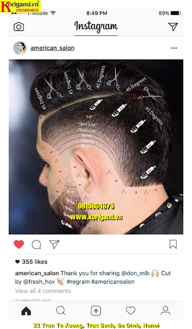 NHỮNG KÝ HIỆU MÀ BẤT CỨ THỢ CẮT TÓC NAM BARBER NÀO ĐỀU PHẢI BIẾT