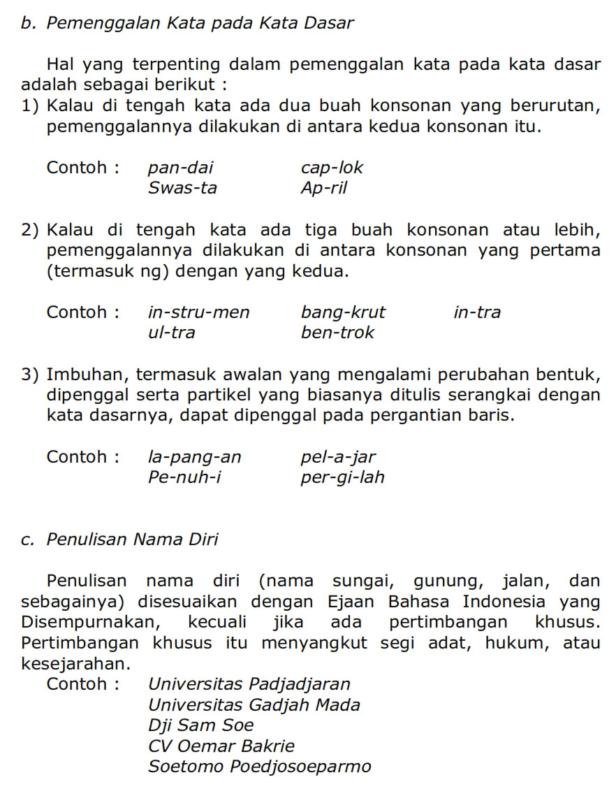 Bahasa Indonesia Pemakaian Huruf Terkupas Share & Download