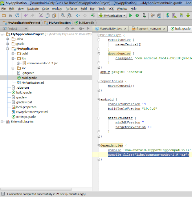 Ε Γ И І И О: Android Studio: How to refer an external library (.jar)