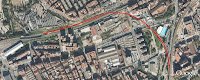 Fuente: https://lhospitaletdellobregat.wordpress.com/2011/07/21/lenllac-ferroviari-vilafranca-vilanova/ Recorrido del "bypass"