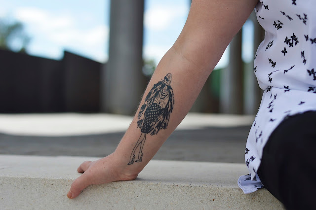 Womans tattoo
