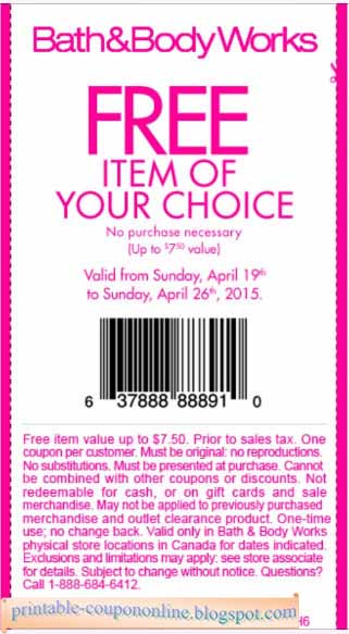 Bath n body coupons in store