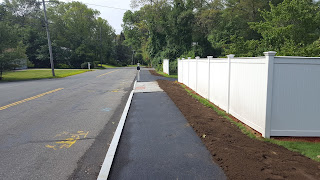 sidewalks nearing completion along Chestnut St