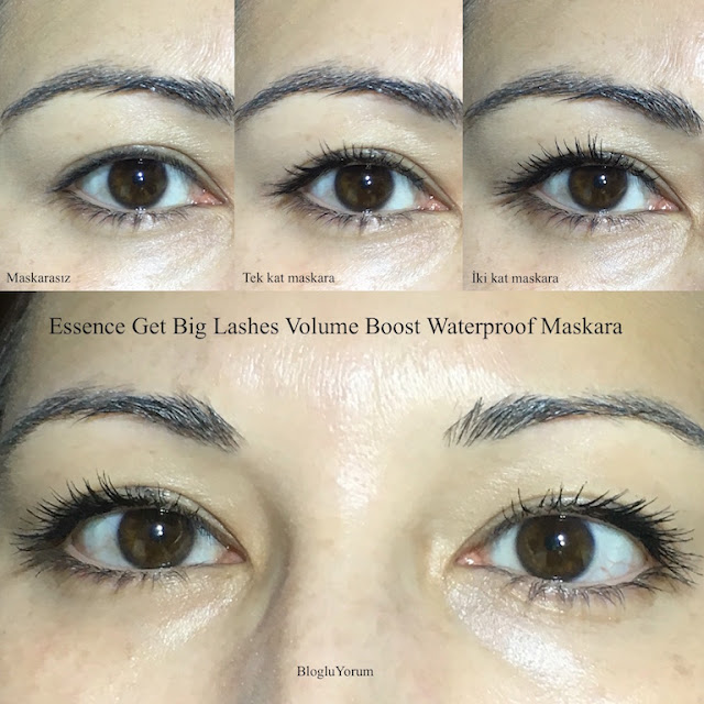ESSENCE GET BIG LASHES VOLUME BOOST WATERPROOF MASKARAblogluYORUM