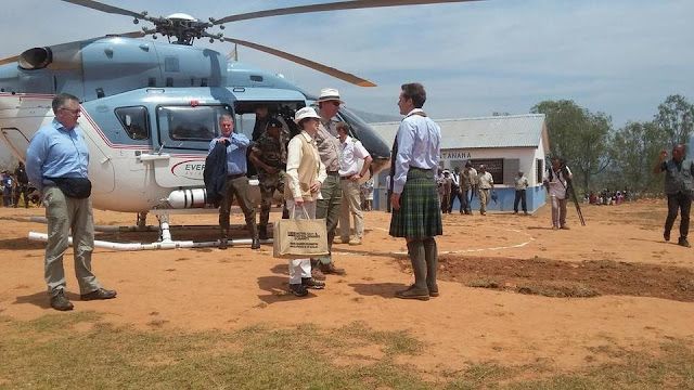 Her Royal Highness The Princess Royal and Vice Admiral Sir Tim Laurence are greeted by Jamie Spencer Her Royal Highness The Princess Royal and Vice Admiral Sir Tim Laurence are greeted by Jamie Spencer