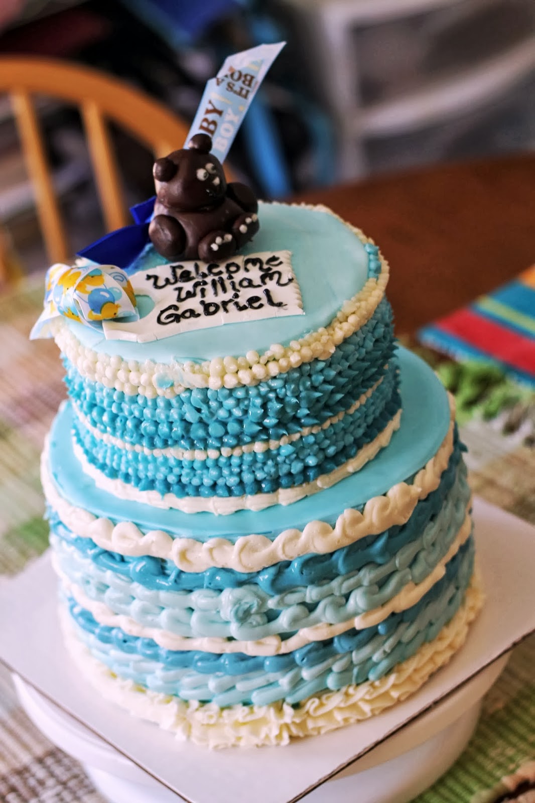 LaLa Cake It's a Boy! Baby Shower Cake