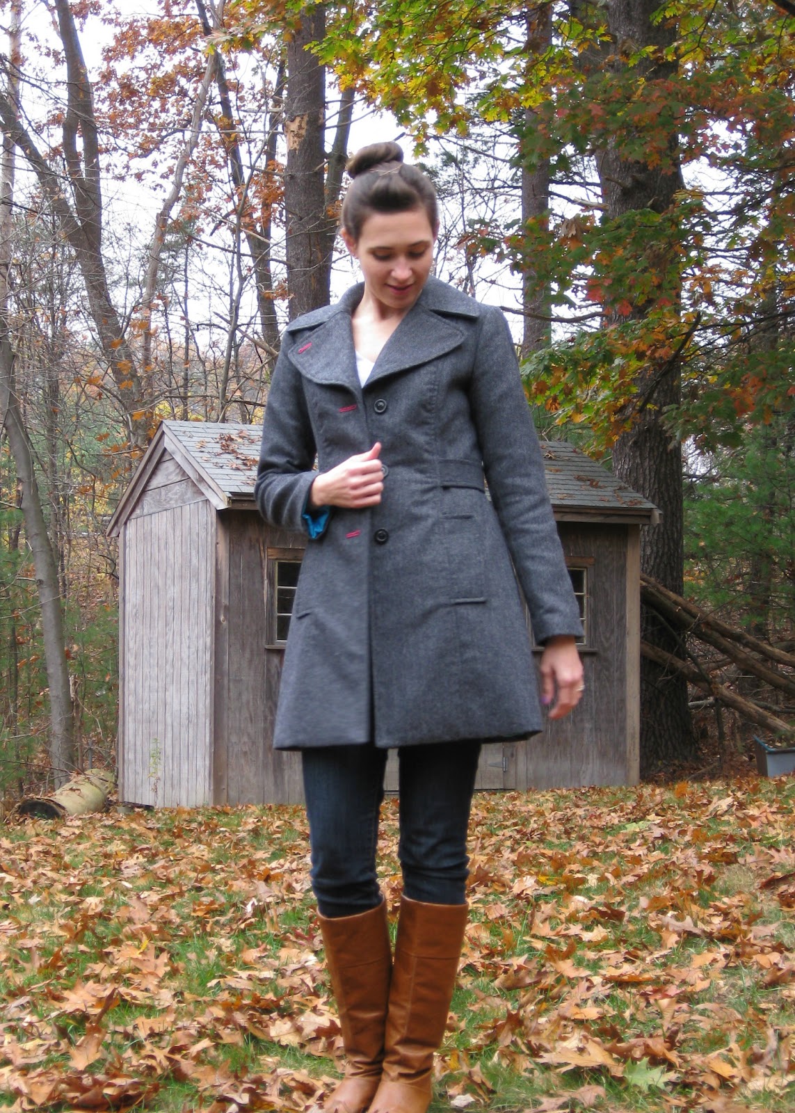 notes from a mad housewife: project winter coat: finished it!