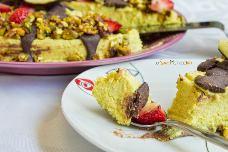 Tarta higos naranja y chocolate