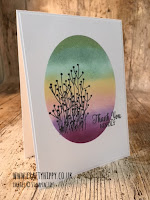 Enjoy Life stamp set, Stampin' Up! This image shows a handmade card made with a rainbow front made with the Enjoy Life stamp set by Stampin' Up!