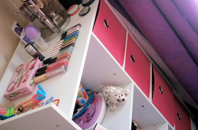 pink bedside cabinet storage ideas for girls room