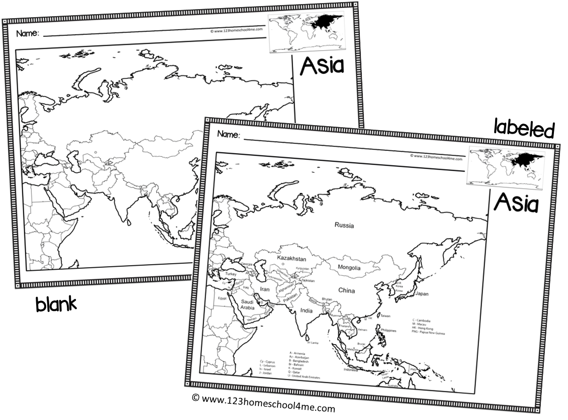 Blank World Map Printable PDF