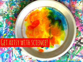 Mini Monets and Mommies: Oil and Water Kids' Art and Science Experiment