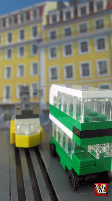 MOC LEGO Elétrico e autocarro da Carris