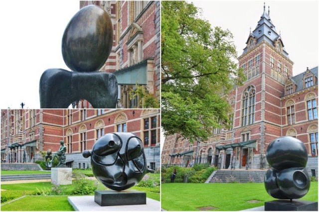 Esculturas de Joan Miro en los jardines del Rijksmuseum en Amsterdam – Cabeza, Torso y Mujer-monumento