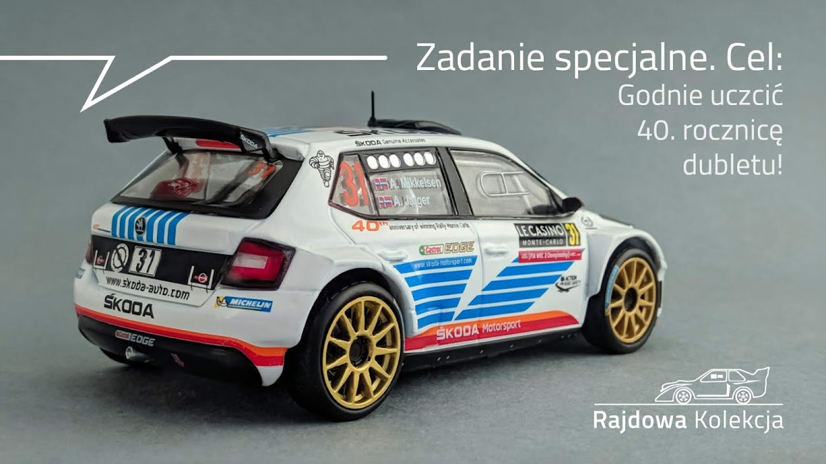 Altaya Skoda Fabia R5, Winner Rally Monte-Carlo 2017 in WRC-2 Altaya Skoda Fabia R5, Winner Rally Monte Carlo 2017 in WRC-2