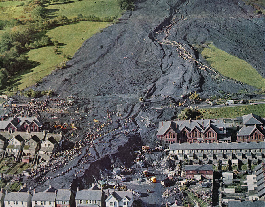 ART and ARCHITECTURE, mainly The Aberfan Catastrophe in Wales, 1966