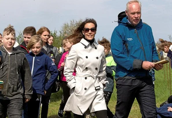 Princess Marie of Denmark attended Geokids event which is a child art project of Danish National Commission for Unesco, held at Geopark Odsherred.