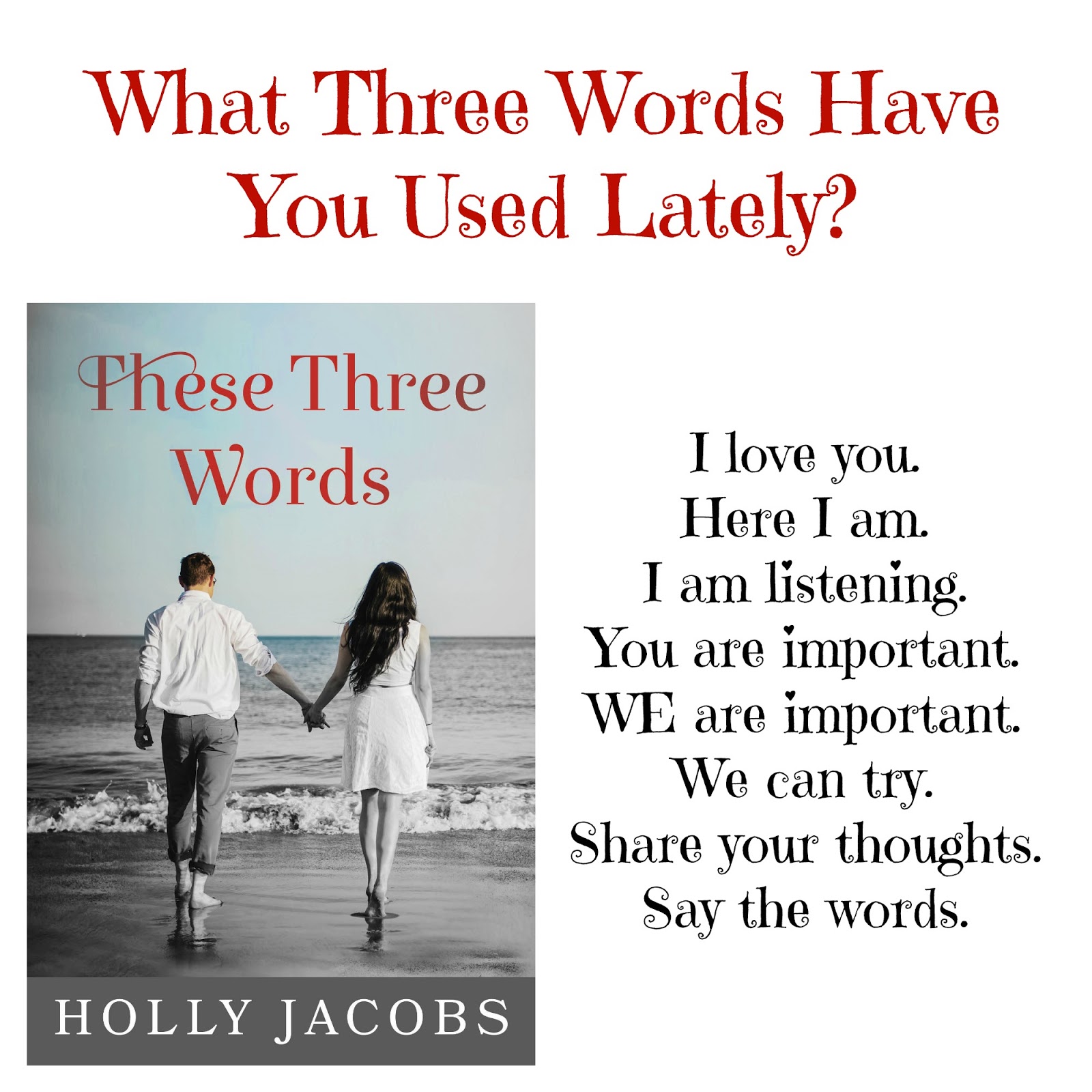 Those three words. Three word. you &lt;3 words. words of my perfect teacher.