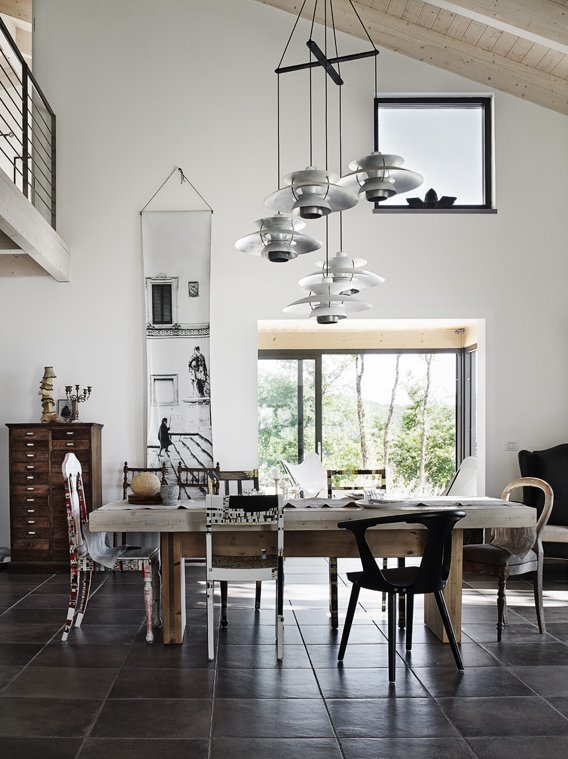 Italian villa in Umbria with Scandinavian influence
