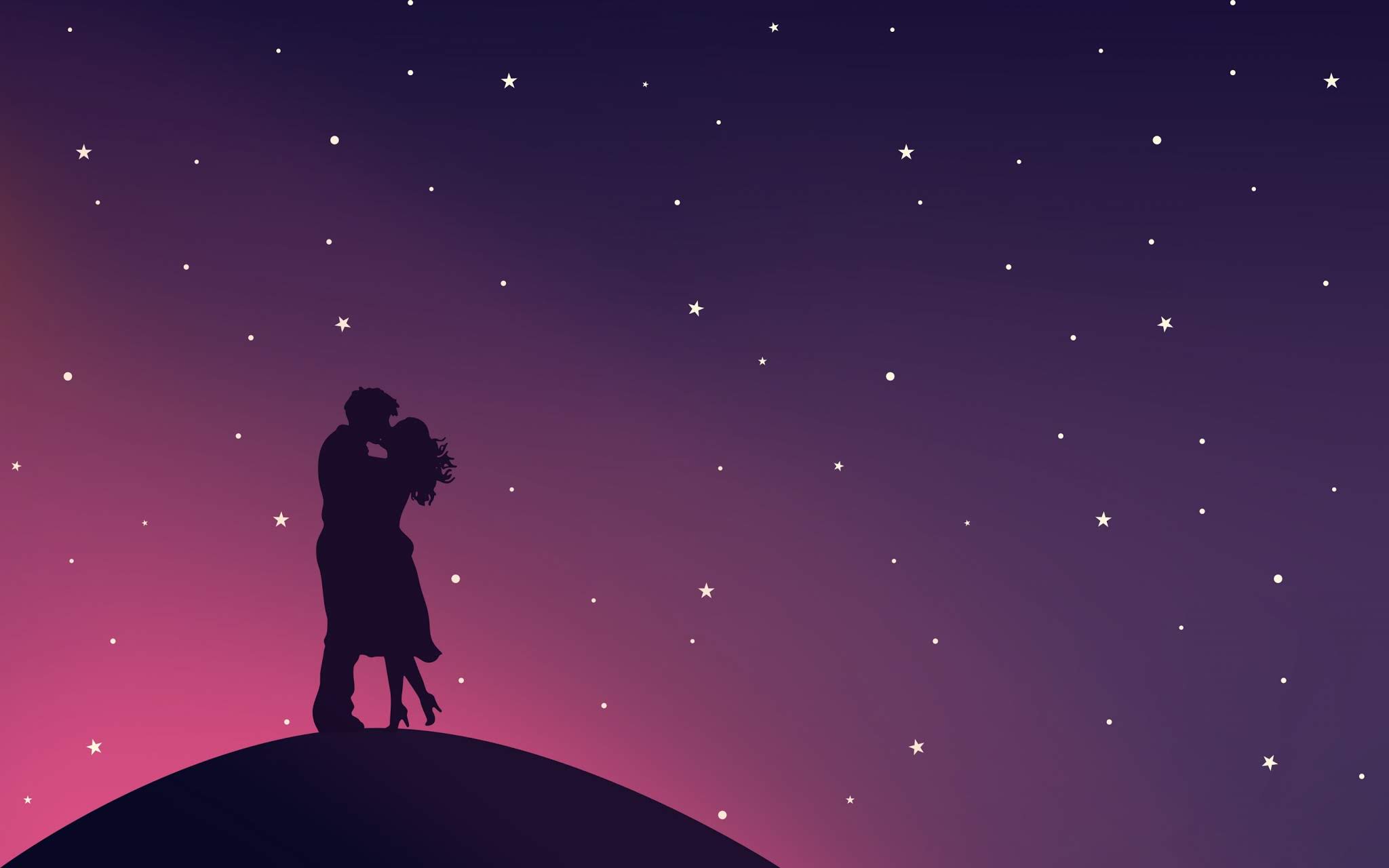Noite Romantica Casal Apaixonado