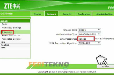 cara mengganti password wifi 7