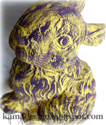 Easter bunny repaint using chalk paint look 1