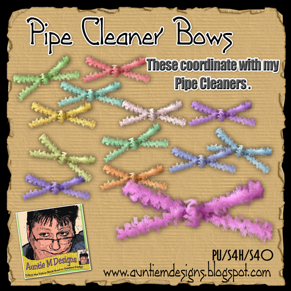 Auntie M Designs Pipe Cleaner Bows