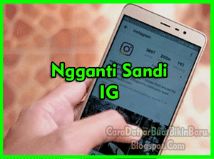 cara ganti password akun instagram