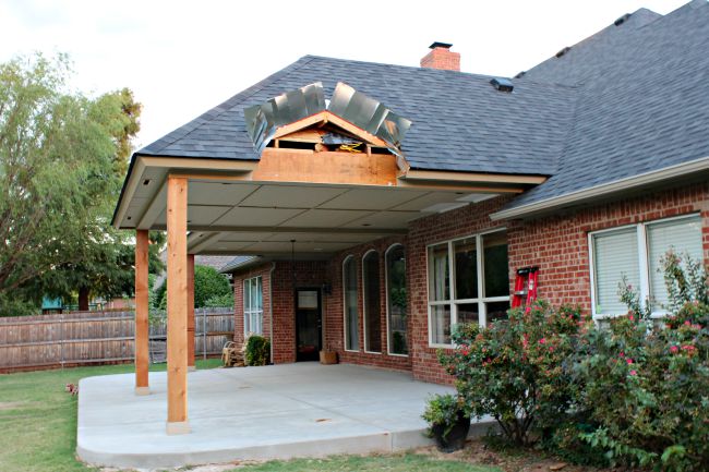 Patio Project Framing And Roof Dimples And Tangles