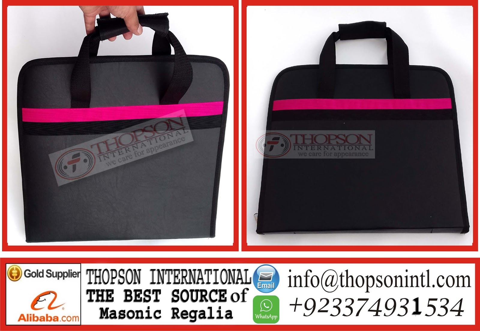 Thopson International Masonic regalia Master Mason white cotton gloves