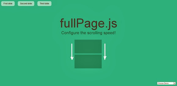 Fullscreen easy scrolling with jQuery