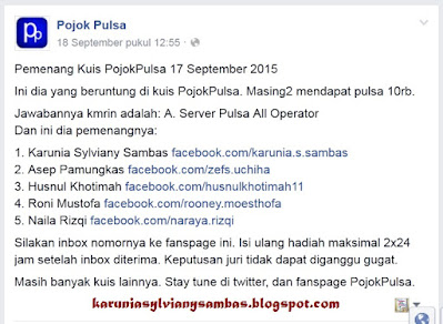 menang pulsa pojok pulsa