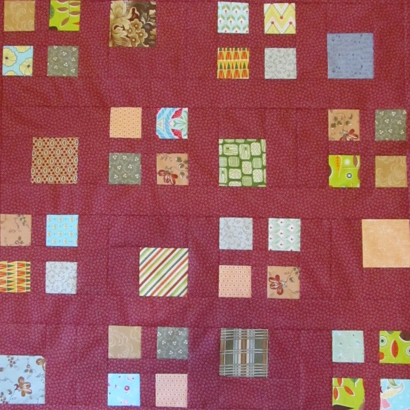 How to make a floating square quilt pattern.