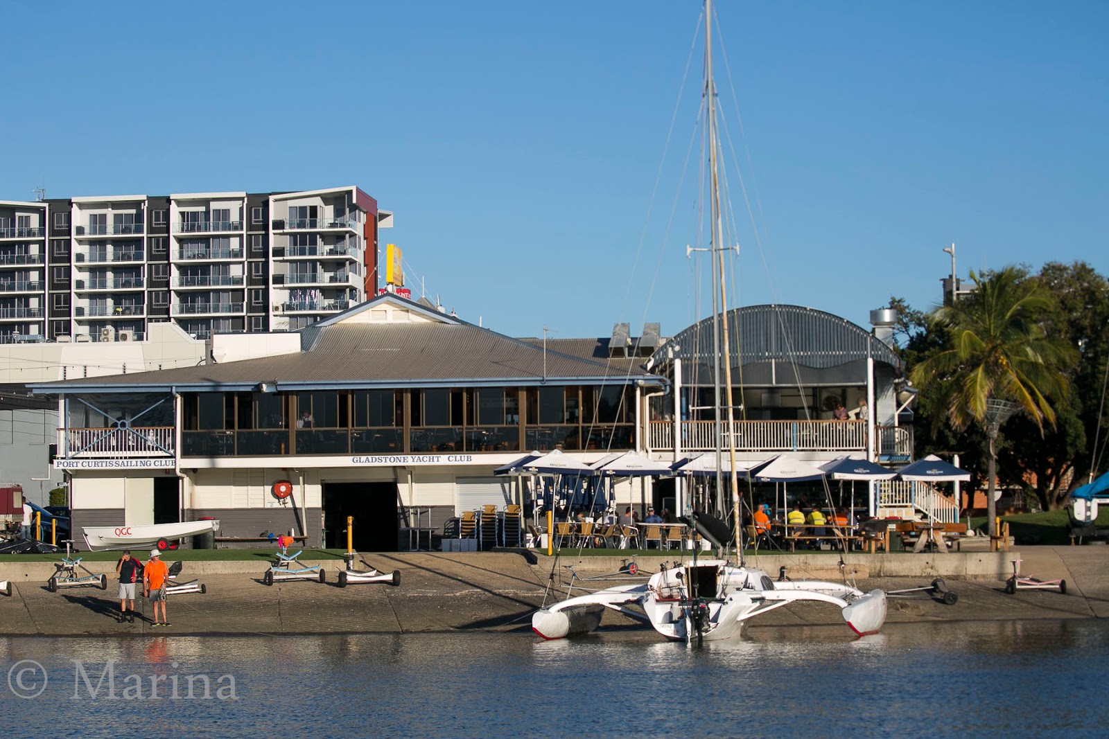 Sailing at the Port Curtis Sailing Club, Gladstone, Queensland Trophy