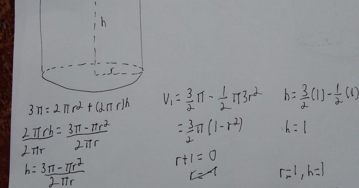 STEM 2E Basic Calculus A container in a shape of a right circular