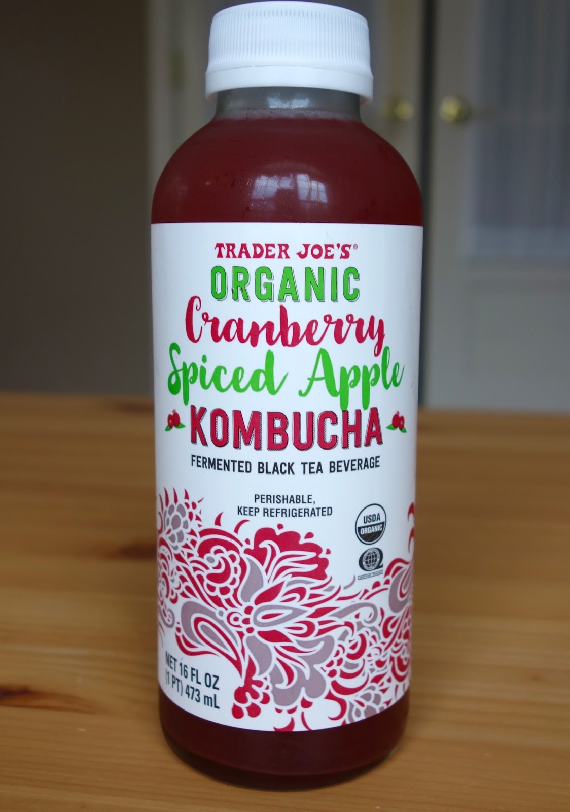 Trader Joe's Organic Cranberry Spiced Apple Kombucha