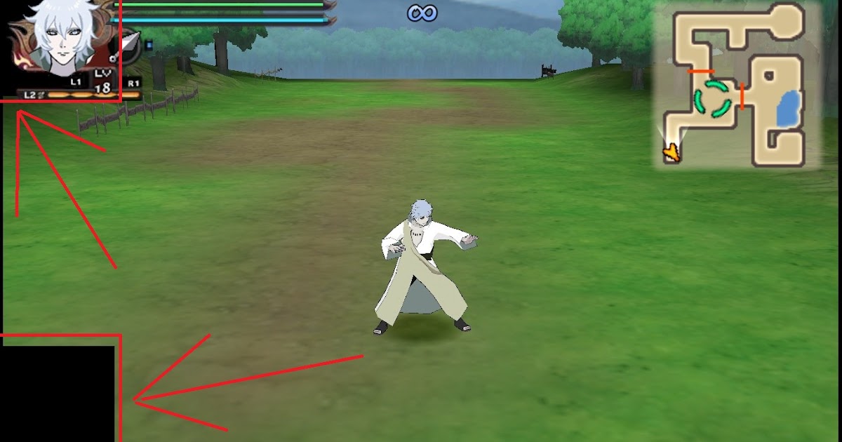 Cara Menghilangkan Kotak Hitam Yang Ada Pada Layar Game Naruto Shippuden Ultimate Ninja Impact