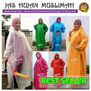 Gamis Jas Hujan Mantel Polos