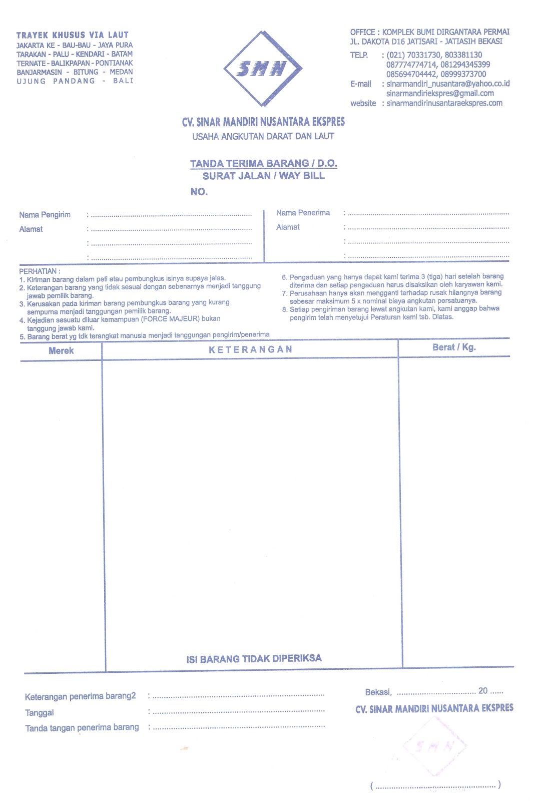 Contoh Surat Jalan Mobil Truk Contoh Surat Terbaru 2020