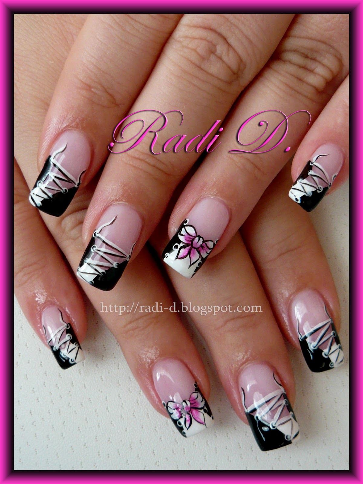 It`s all about nails: Corset and One Stroke Bow