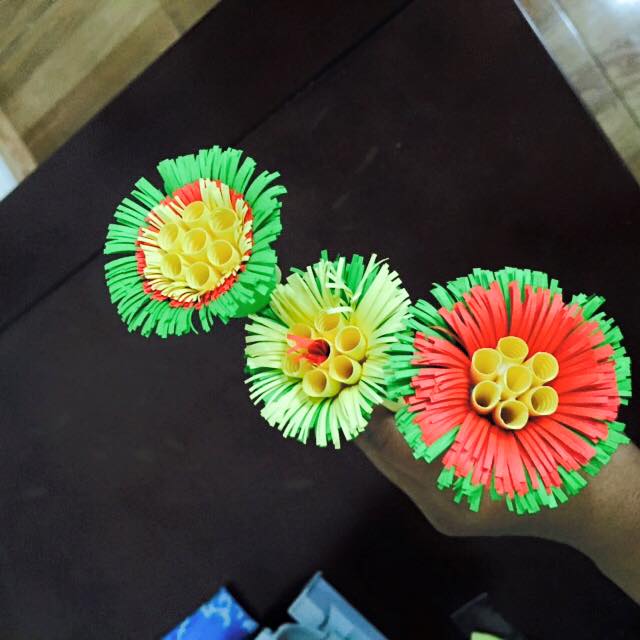 Quilling grass flowers Crazzy Craft