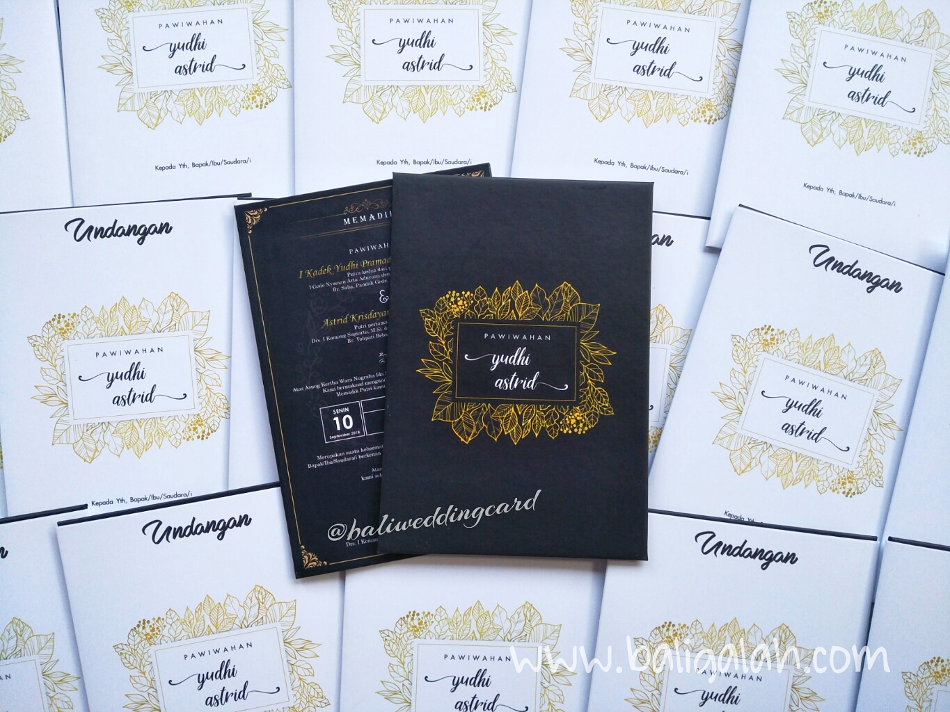 Undangan Single Hardcover Amplop