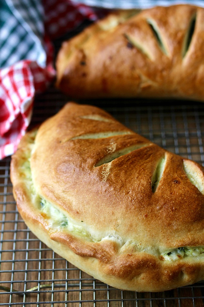 Spinach, Ricotta, and Three-Meat Calzones