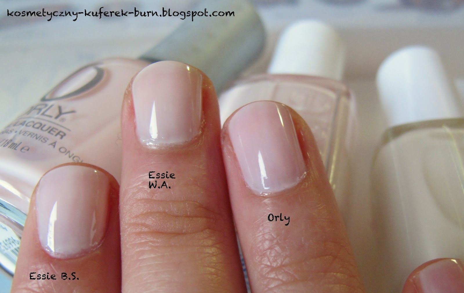 Kosmetyczny Kuferek Burn Mleczne frenczaki Orly Confetti,Essie Ballet