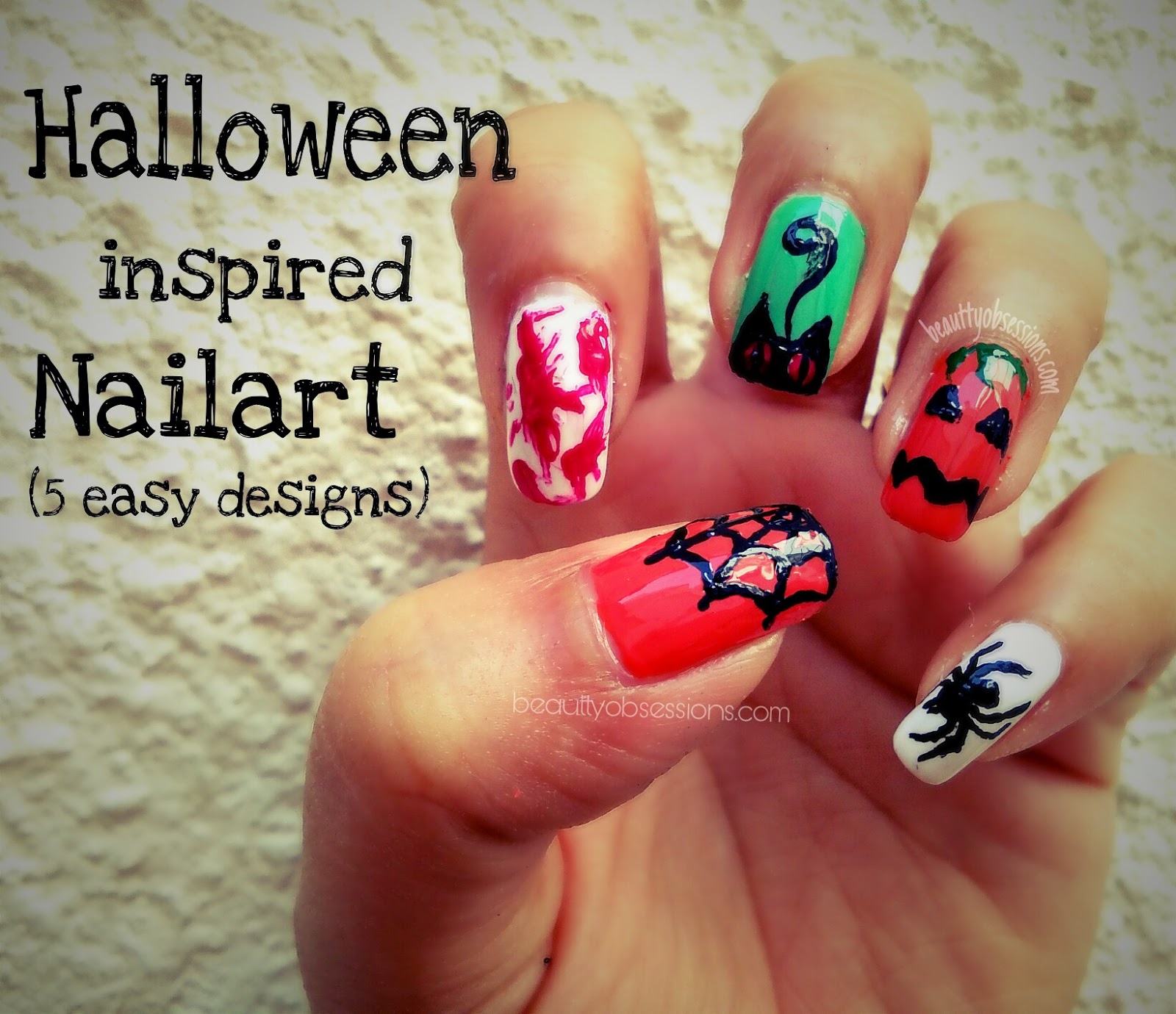 5 easy holloween inspired nailart designs beauty obsessions nailart designs